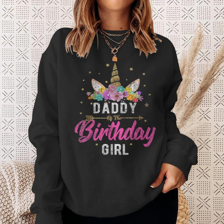 Einhorn Geburtstag Papa Des Geburtstags Mädchen Geschenk Sweatshirt Geschenke für Sie