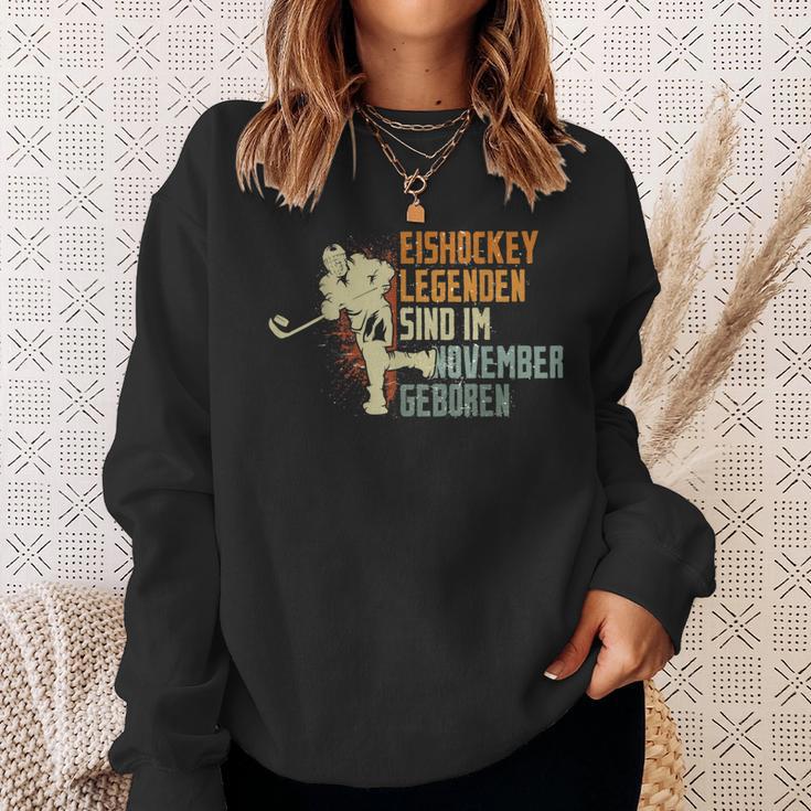 Eishockey Legenden Sind Im November Geboren Geburtstag Motiv Sweatshirt Geschenke für Sie