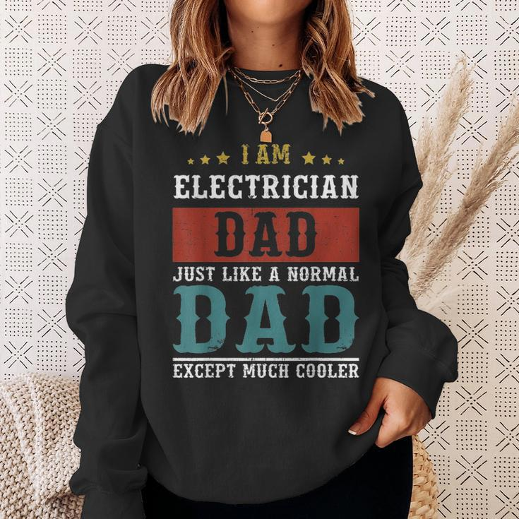 Electrician Dad Fathers Day Funny Daddy Gift Sweatshirt Gifts for Her