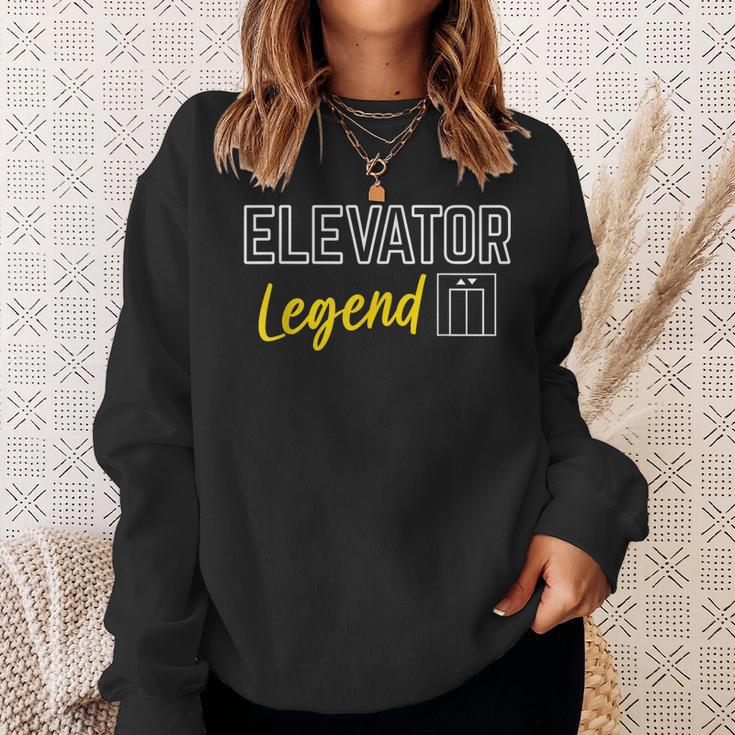 Elevator Legend Aufzug Techniker Sweatshirt Geschenke für Sie