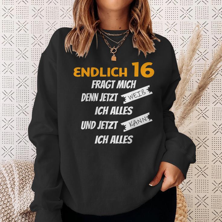 Endlich 16 Lustiges Geburtstags Sweatshirt Geschenke für Sie