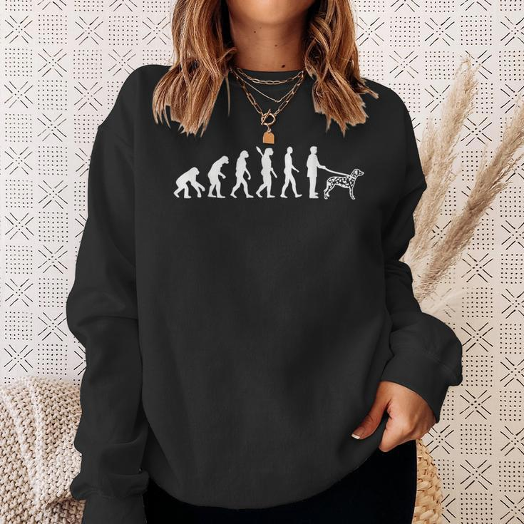 Evolution Dalmatian Men Women Sweatshirt Graphic Print Unisex Gifts for Her