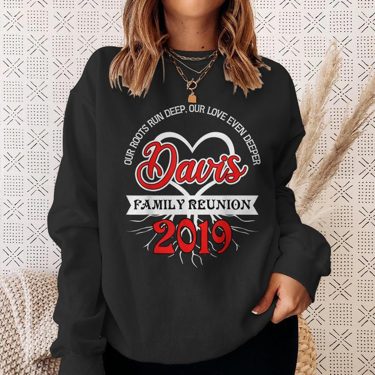 Family Reunion Picnic Roots Davis Last Name Sweatshirt Gifts for Her