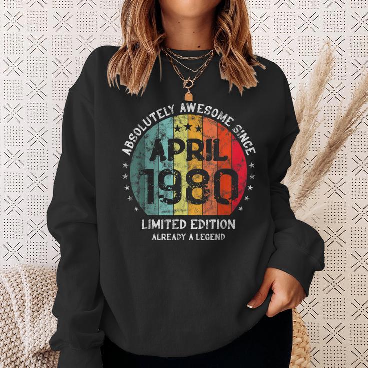 Fantastisch Seit April 1980 Männer Frauen Geburtstag Sweatshirt Geschenke für Sie