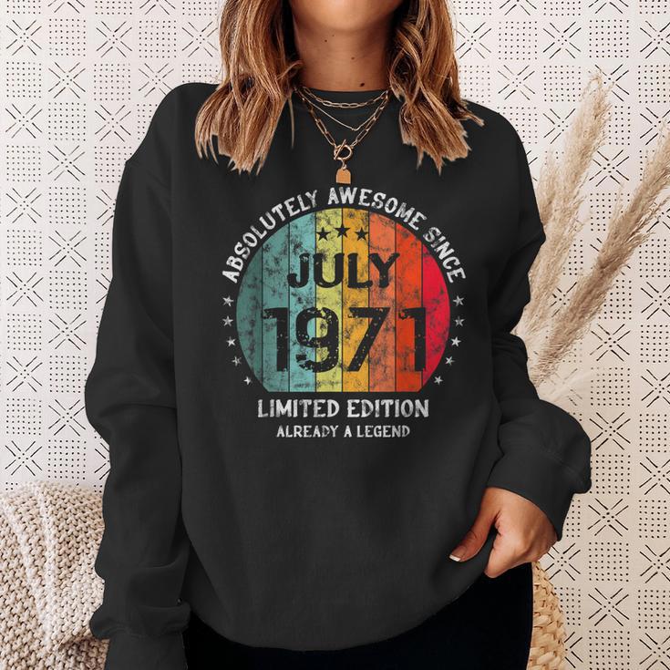 Fantastisch Seit Juli 1971 Männer Frauen Geburtstag Sweatshirt Geschenke für Sie