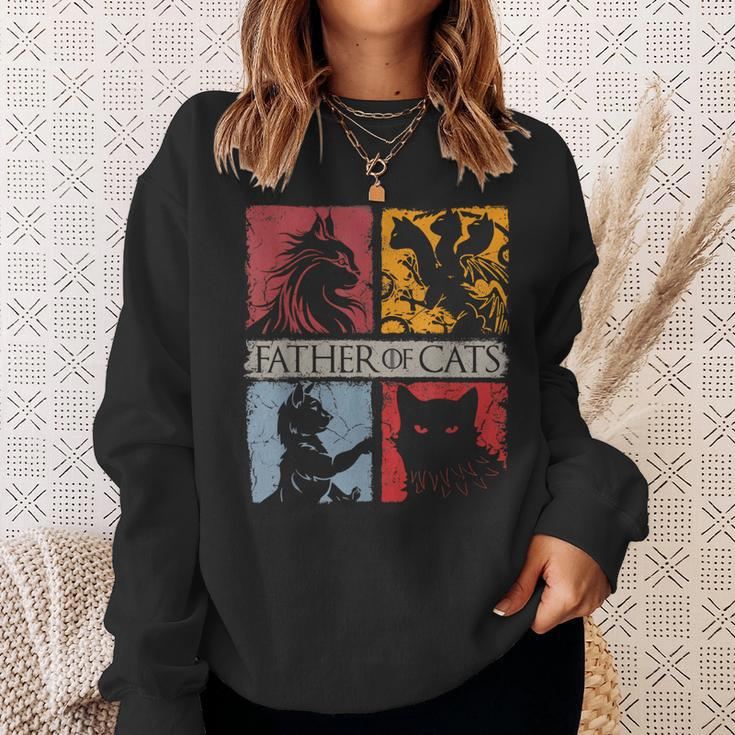 Father Of Cats Cat Dad Funny Cats Lover Father’S Day Gifts Sweatshirt Gifts for Her