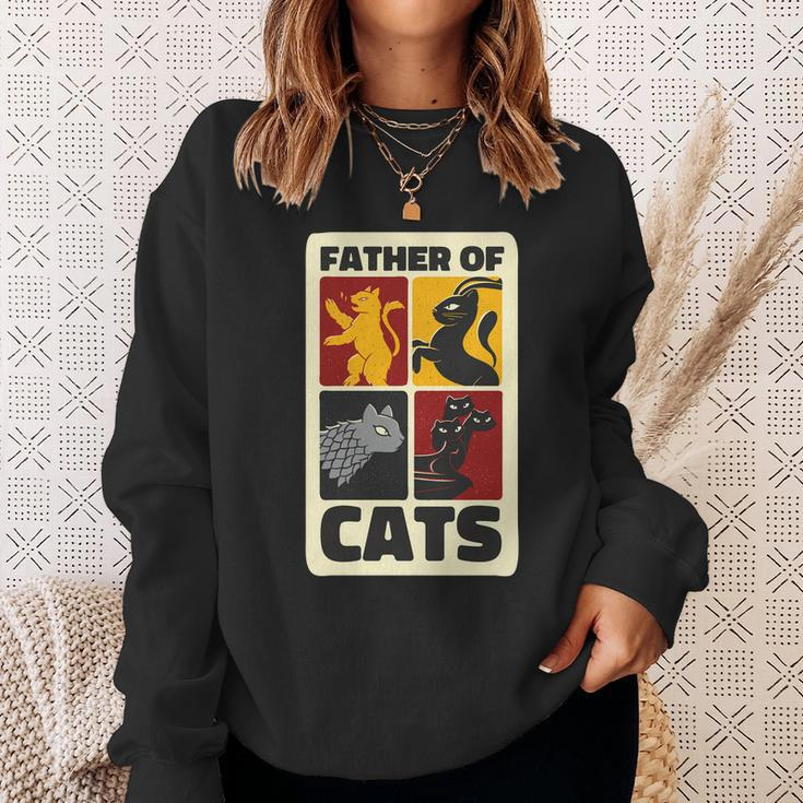 Father Of Cats Funny Sweatshirt Gifts for Her