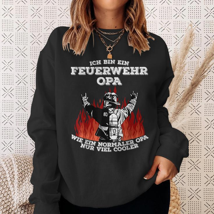 Feuerwehr Opa Cooler Opa Feuerwehrmann Sweatshirt Geschenke für Sie