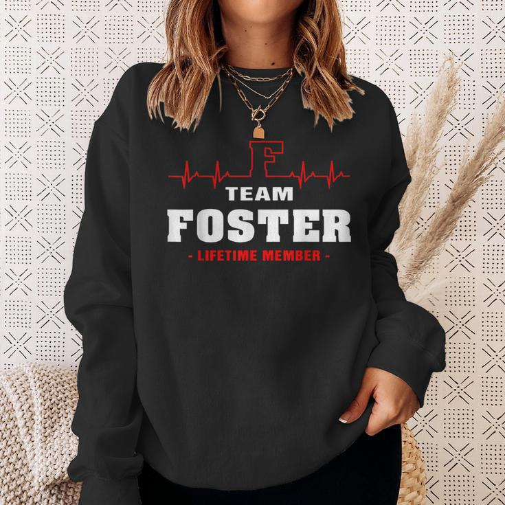Foster Surname Last Name Family Team Foster Lifetime Member Men Women Sweatshirt Graphic Print Unisex Gifts for Her