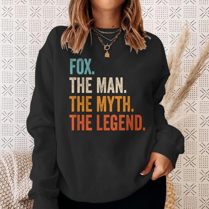 Fox The Man The Myth The Legend First Name Fox Gift For Mens Sweatshirt Gifts for Her