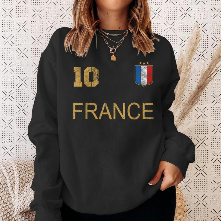 France Jersey Number Ten Soccer French Flag Futebol Fans V2 Sweatshirt Gifts for Her