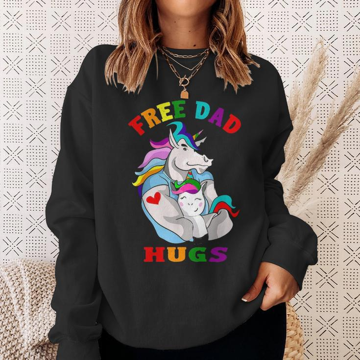 Free Dad Hugs Lgbt Gay Pride V2 Sweatshirt Gifts for Her