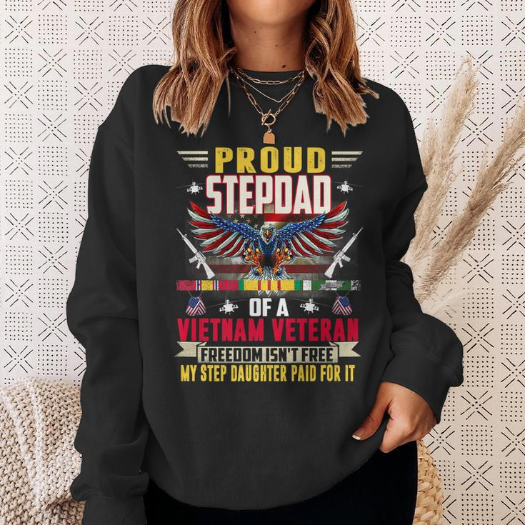 Freedom Isnt Free - Proud Stepdad Of A Vietnam Veteran Sweatshirt Gifts for Her