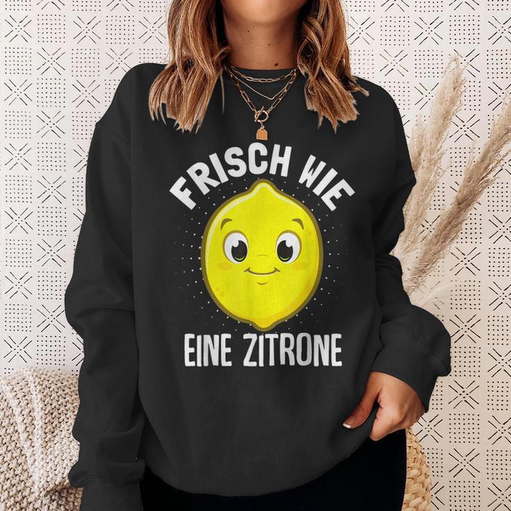 Frisch Wie Eine Zitrone Limette Früchte Zitronen Geschenk Sweatshirt Geschenke für Sie