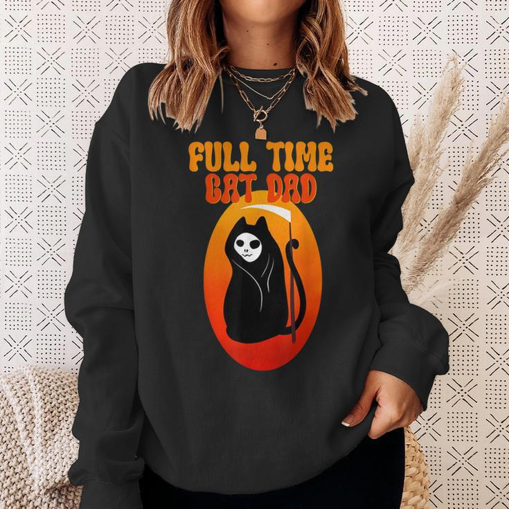 Full Time Cat Dad Halloween Funny V2 Sweatshirt Gifts for Her