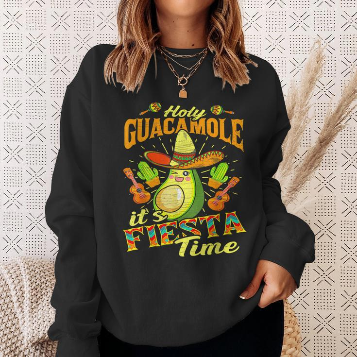 Funny Cinco De Mayo Mexican Holy Guacamole Fiesta Time Sweatshirt Gifts for Her