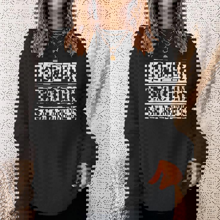 Funny Costume For Teacher Men Women Lower Teacher Salaries Men Women Sweatshirt Graphic Print Unisex Gifts for Her