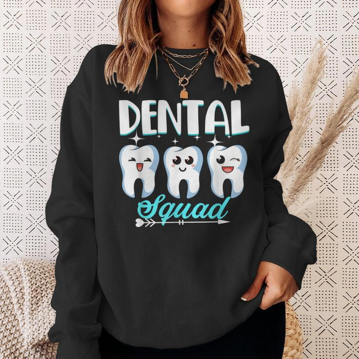 Funny Dental Squad Dentist Hygienist Dentistry Student Gift Sweatshirt Gifts for Her