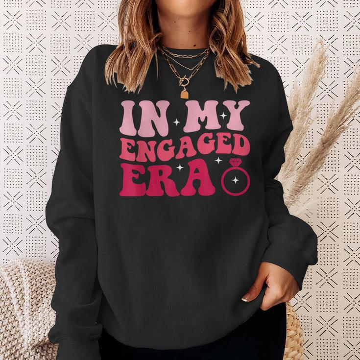 Funny Engagement Fiance In My Engaged Era Bachelorette Party Sweatshirt Gifts for Her