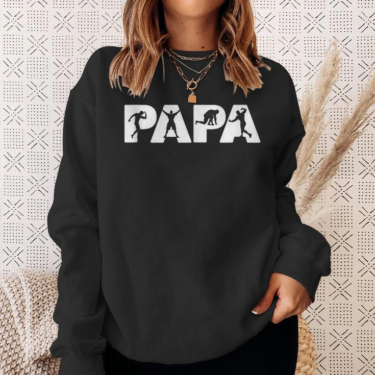 Funny Fathers Day Gift For Dad - Papa Body Builder Gift Sweatshirt Gifts for Her