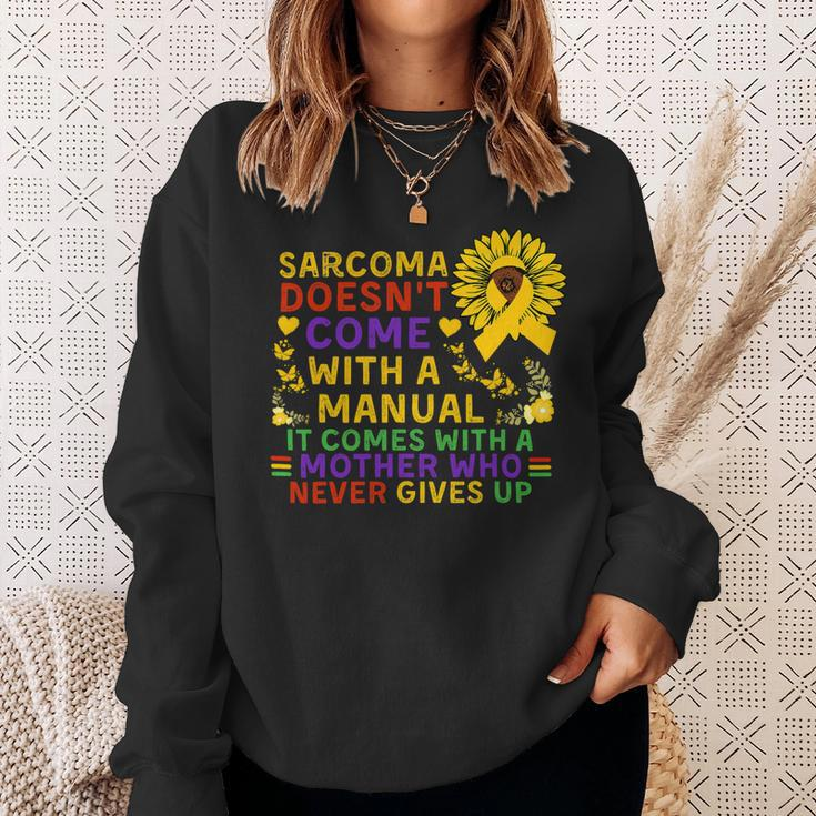 Funny Sarcoma Mother Quote Sunflower With Butterflies Sweatshirt Gifts for Her
