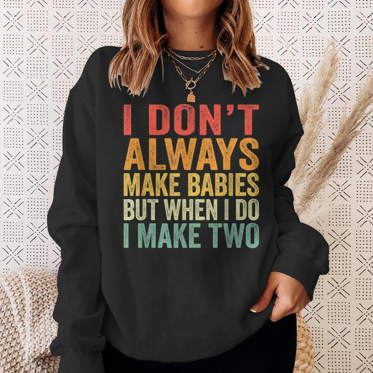 Funny Twins Announcement Gift For Pregnant Mom Or Dad To Be Sweatshirt Gifts for Her