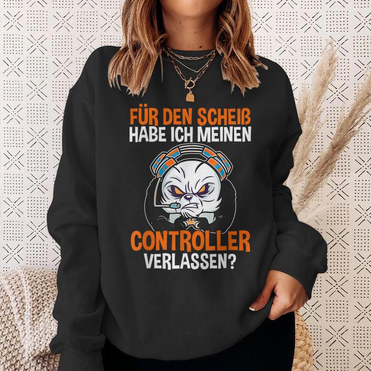 Gamer Zocker Controller Lustiges Gaming Zocken Games Spruch Sweatshirt Geschenke für Sie