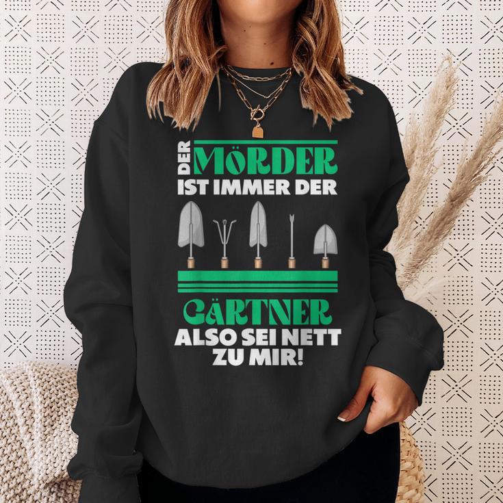 Gärtner Opa Vater Garten Gartenarbeit Hobbygärtner Mörder Sweatshirt Geschenke für Sie