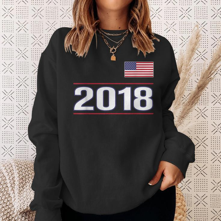 Geburtstag 2018 Sweatshirt mit Amerikanischer Flagge für Männer und Frauen Geschenke für Sie