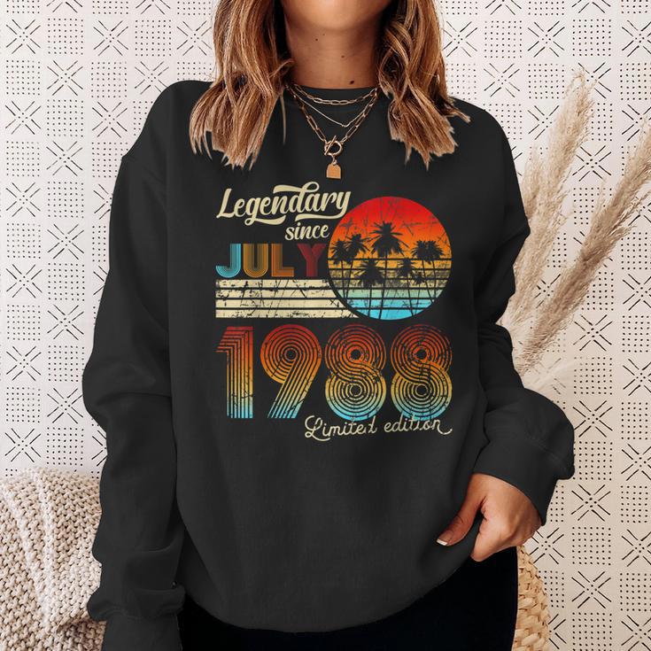 Geburtstag Legendary Since Juli 1988 Geschenk Sweatshirt Geschenke für Sie