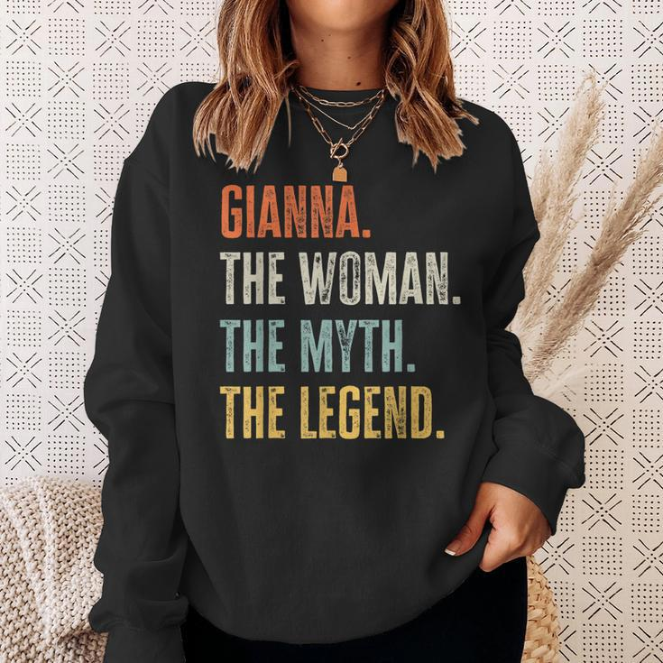 Gianna The Best Woman Myth Legend Funny Best Name Gianna Sweatshirt Gifts for Her