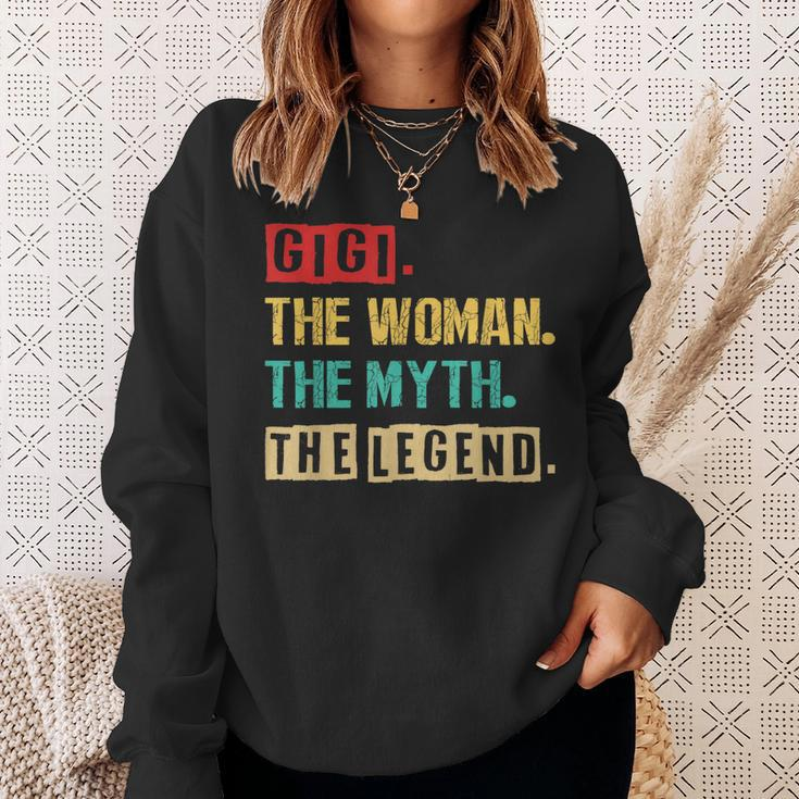 Gigi The Woman The Myth The Legend Vintage Mother Day Gift Sweatshirt Gifts for Her