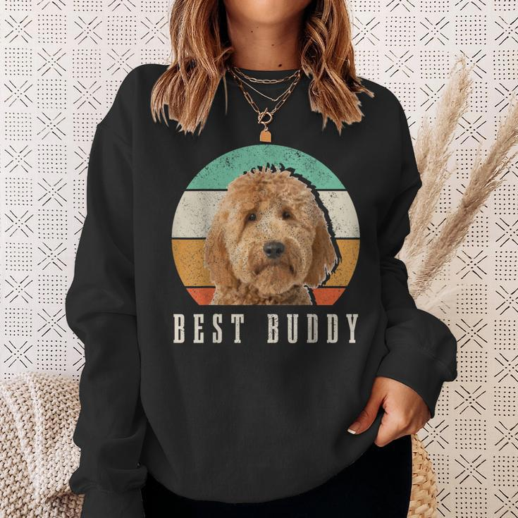Goldendoodle Dad Doodle Mom Best Buddy Retro Vintage Dog Sweatshirt Gifts for Her