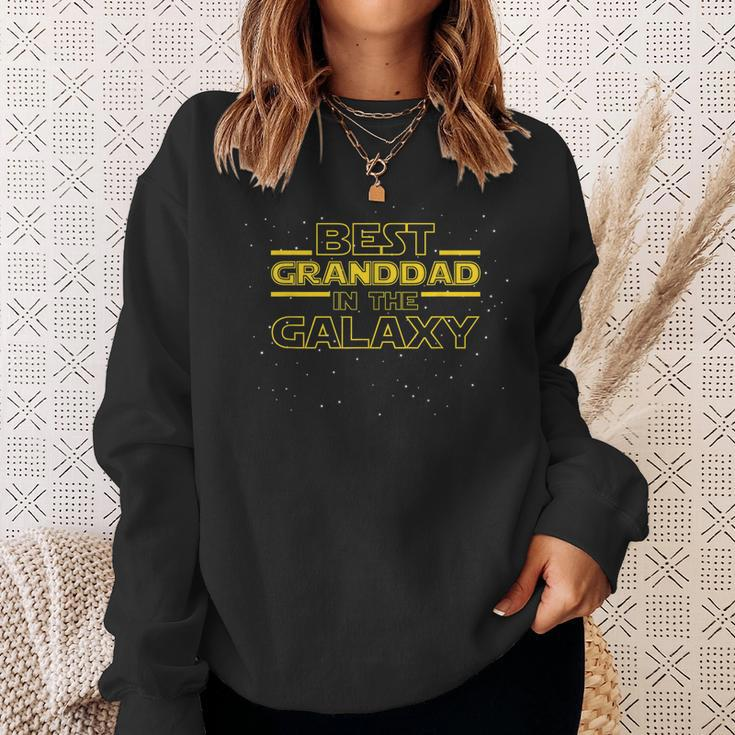 Grandpa Granddad Gift Best Granddad In The Galaxy Sweatshirt Gifts for Her