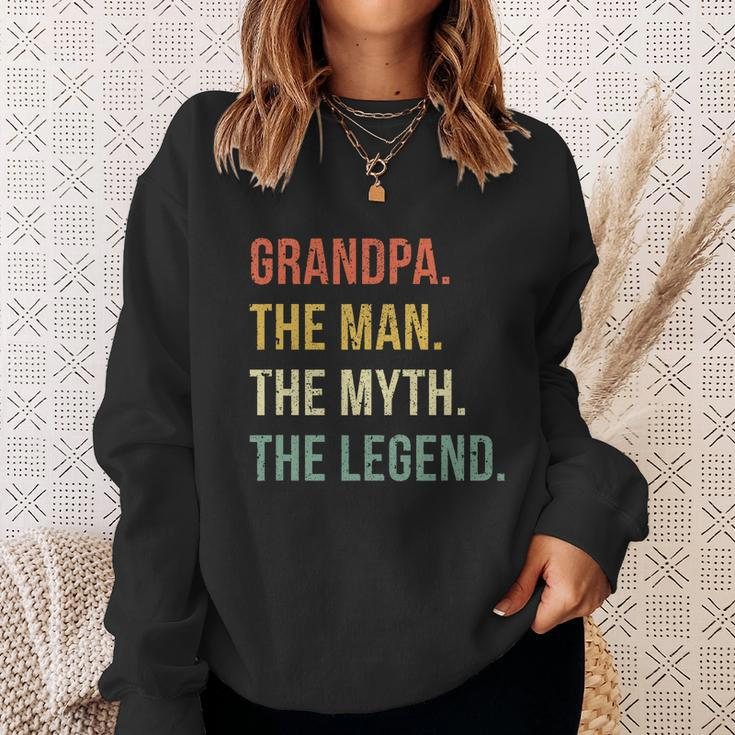 Grandpa The Man The Myth The Legend Wonderful Gift For Grandfathers Sweatshirt Gifts for Her