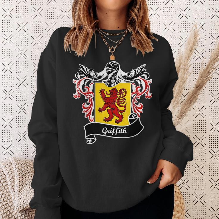 Griffith Coat Of Arms Surname Last Name Family Crest Men Women Sweatshirt Graphic Print Unisex Gifts for Her