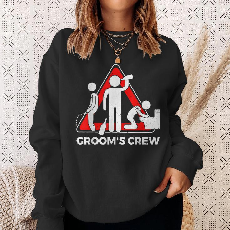 Grooms Crew| Groom Groomsmen | Bachelor Party Sweatshirt Gifts for Her