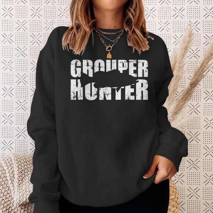 Grouper Hunter Sweatshirt Gifts for Her