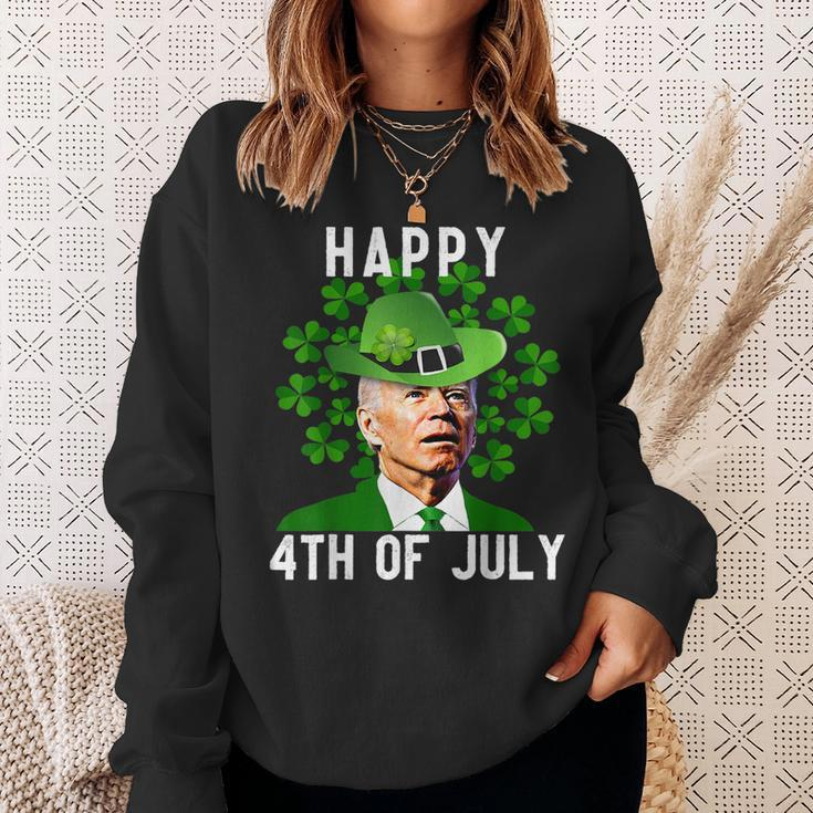 Happy 4Th Of July Confused Funny Joe Biden St Patricks Day V3 Sweatshirt Gifts for Her