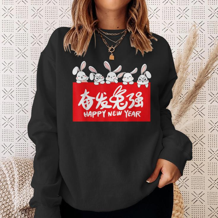 Happy Lunar Rabbit | 2023 Year Of The Rabbit New Year Sweatshirt Gifts for Her