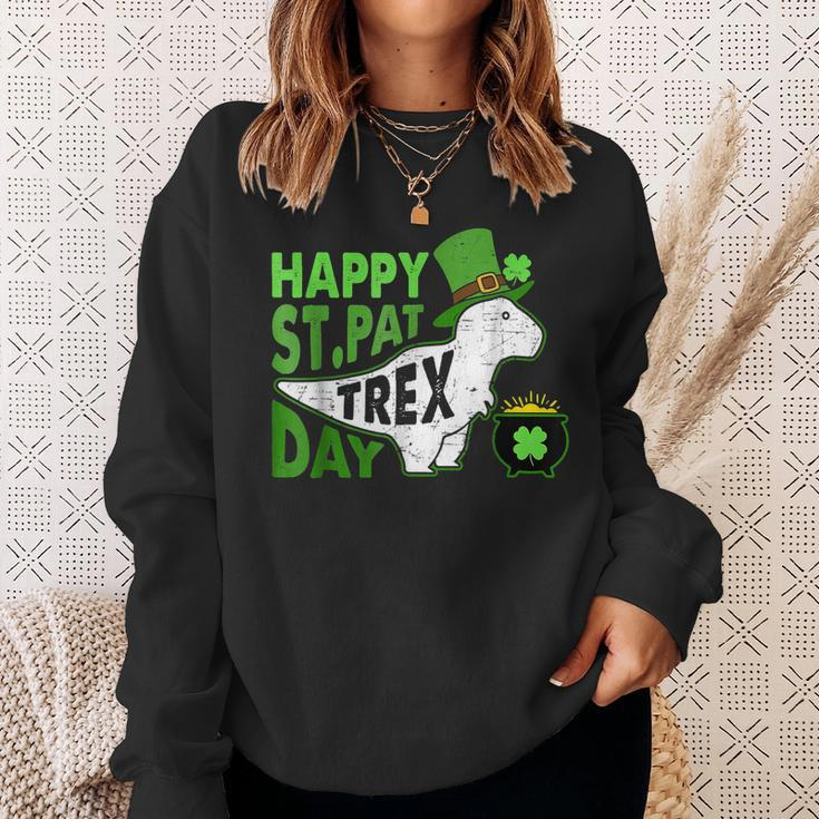 Happy St PatRex Day T Dinosaur St Patricks Day Sweatshirt Gifts for Her