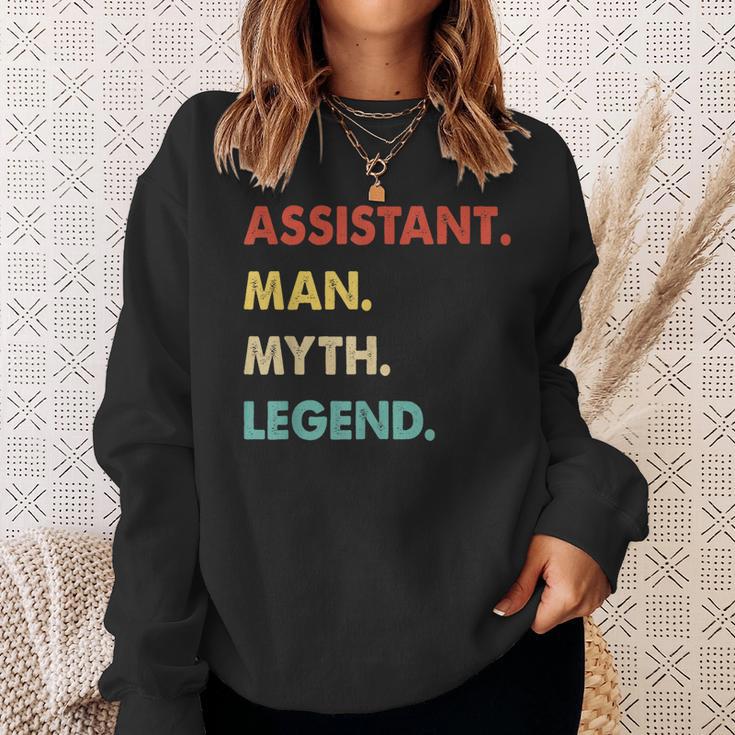 Herren Assistent Mann Mythos Legende Sweatshirt Geschenke für Sie