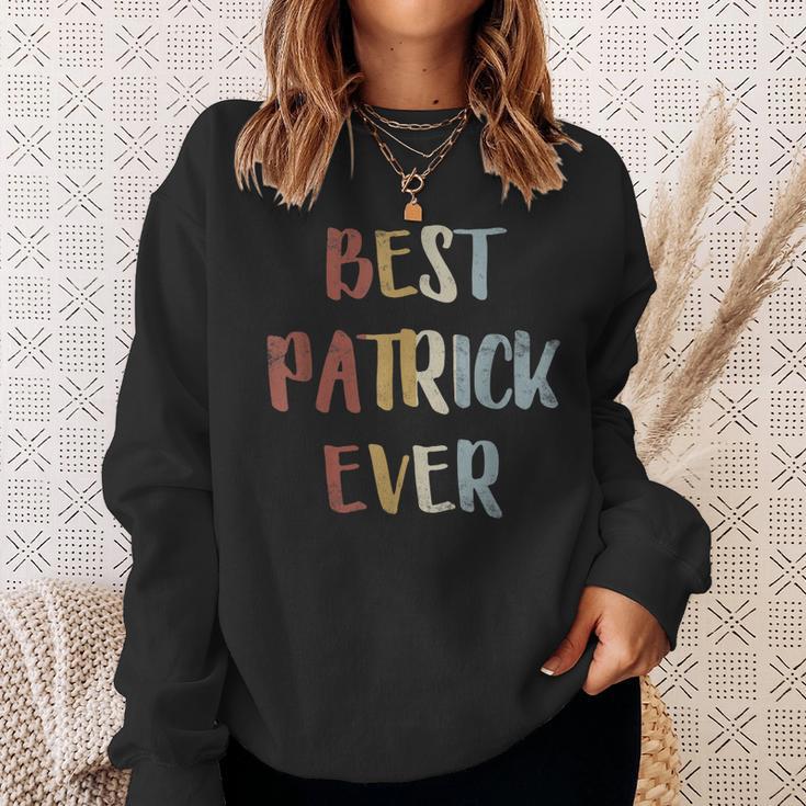 Herren Best Patrick Ever Retro Vintage Vornamen Geschenk Sweatshirt Geschenke für Sie