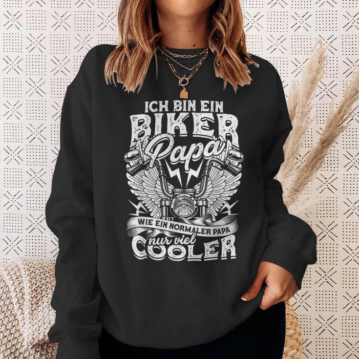 Herren Biker Papa Sweatshirt, Motorrad Spruch für Väter Geschenke für Sie