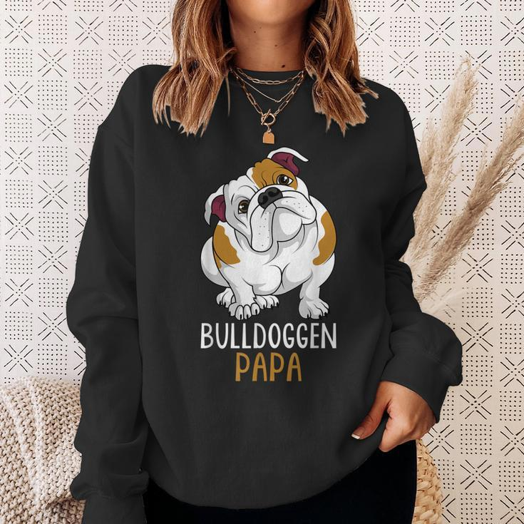 Herren Bulldoggen Papa Hundehalter Englische Bulldogge Sweatshirt Geschenke für Sie