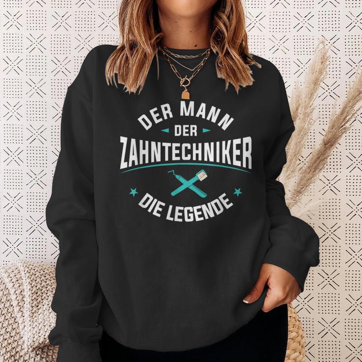 Herren Der Mann Der Zahntechniker Die Legende Zahnprothetiker Sweatshirt Geschenke für Sie