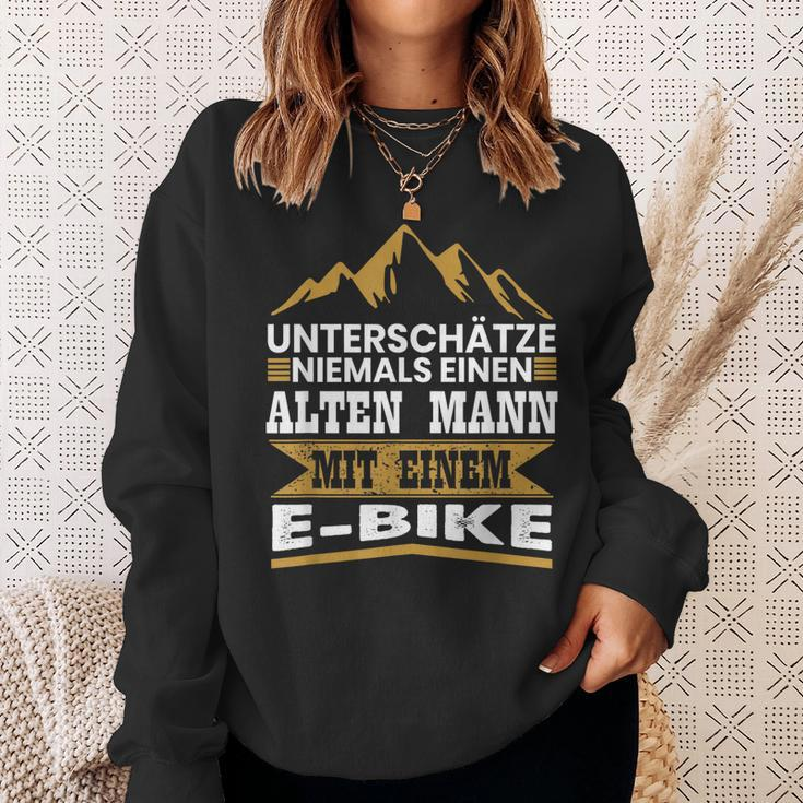 Herren Herren E-Bike Fahrrad E Bike Elektrofahrrad Spruch Sweatshirt Geschenke für Sie