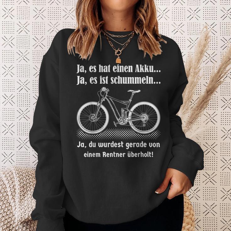 Herren E-Bike Rentner Fahrrad Ebike Elektrofahrrad Spruch Sweatshirt Geschenke für Sie