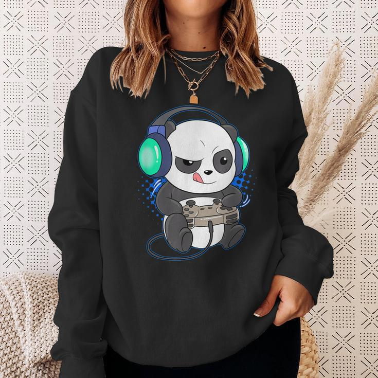 Herren Gaming Panda Sweatshirt, Video & PC-Spiele Motiv Geschenke für Sie