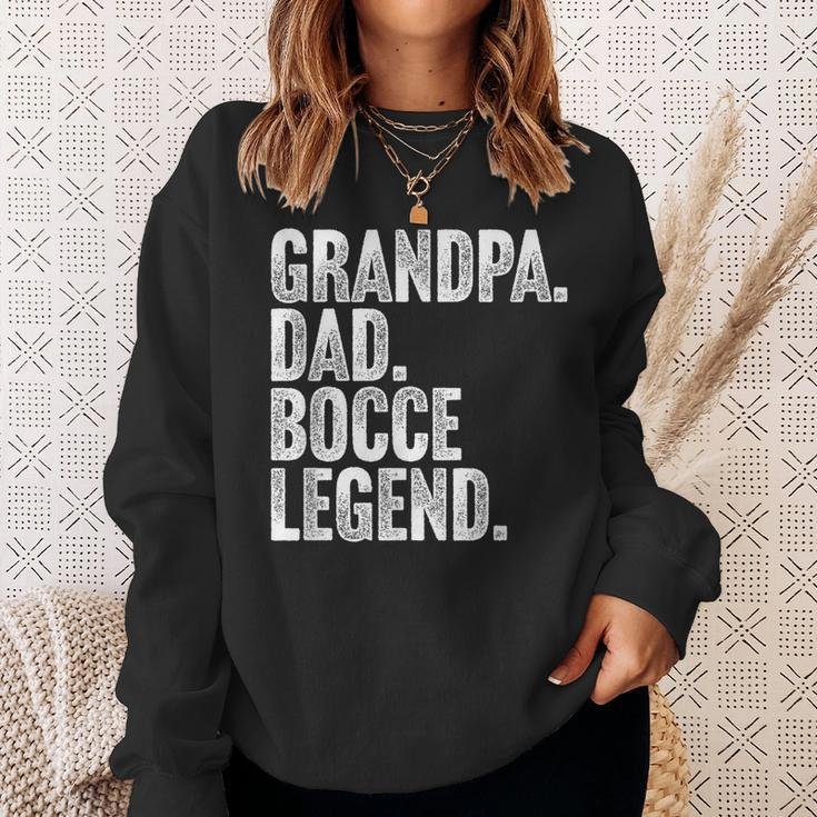 Herren Grandpa Dad Bocce Legend Opa Papa Boccia Legende Sweatshirt Geschenke für Sie